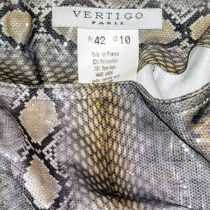 Vertigo Snakeprint Skirt